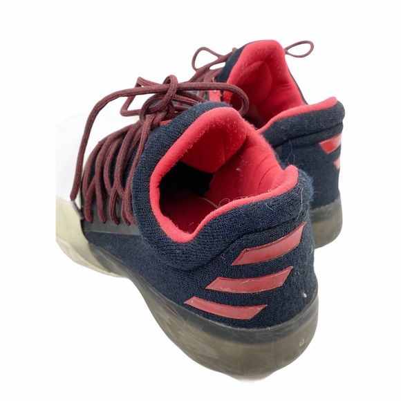 Adidas Harden 1 Sneakers Size 8 Red Black White - Picture 2 of 5